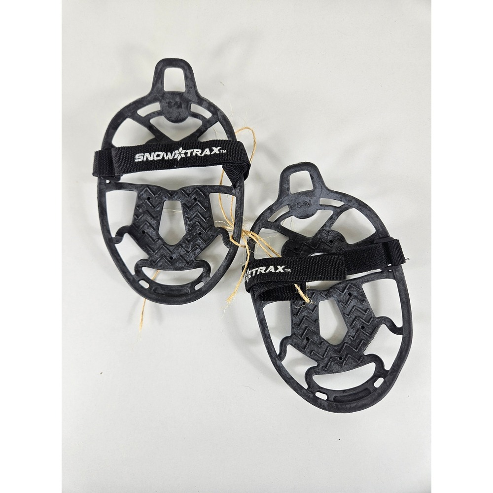 SnowTrax by Yaktrax Ice Traction Cleats Black Small Medium S/M Winter Shoe Grips